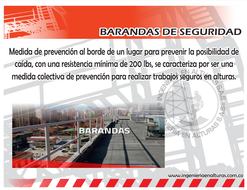 Barandas de seguridad
